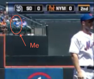 On TV with David Wright